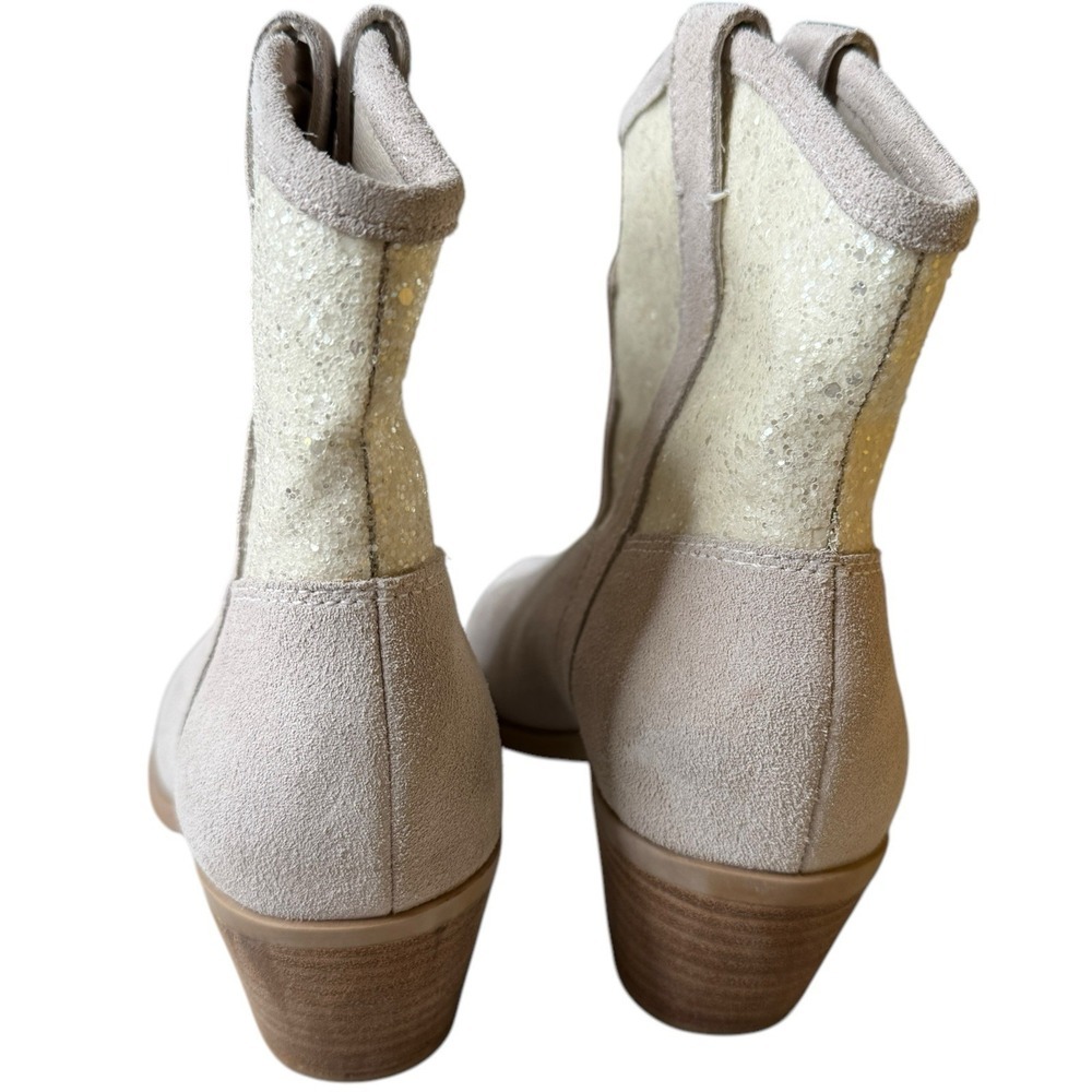 Dolce Vita Shreya Glitter Suede‎ Cowboy Western Suede & Synthetic Boots Size 7.5 - Picture 2 of 9